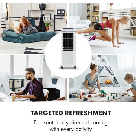 Klarstein Windspiel Air Cooler 100W 12h Timer Remote Control White - Image 3