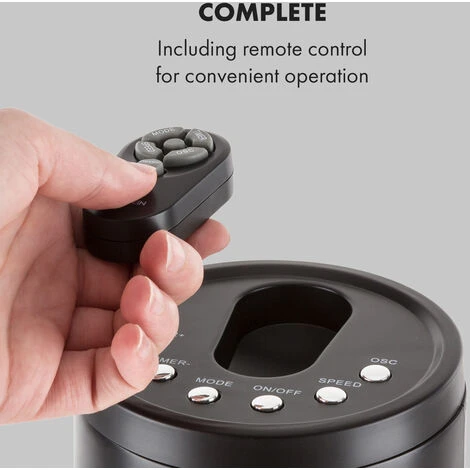 Klarstein Highwind Tower Fan 45W Oscillation Function Timer LED Display - Image 5