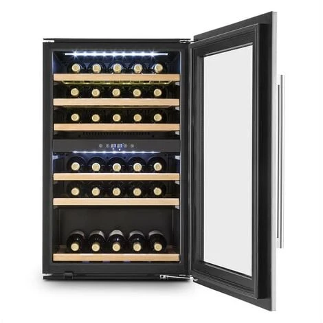 Klarstein Vinsider 35D Built-in Wine Refrigerator 128 Litres 41 Bottles Of Wine 2 Zones - Image 2