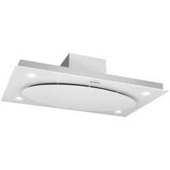 Klarstein Secret Service Ceiling-mounted Hood Extractor Hood 220W Touch Glass LED White