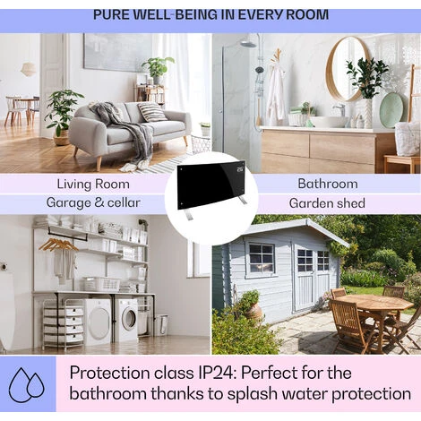 Klarstein Bornholm Curved Convection Heater Thermostat Timer 2000W - Image 5