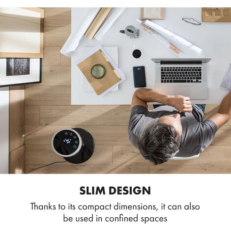 Klarstein Sky High Tower Fan 40W 276m³ / H 75 ° Oscillation 3 Modes Black - Image 2