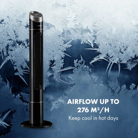 Klarstein Sky High Tower Fan 40W 276m³ / H 75 ° Oscillation 3 Modes Black - Image 3