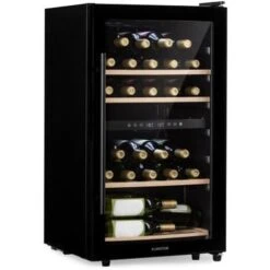 Klarstein Barossa 34 Duo Wine Refrigerator 34 Bottles 80 Litres 2 Zones Touch Control