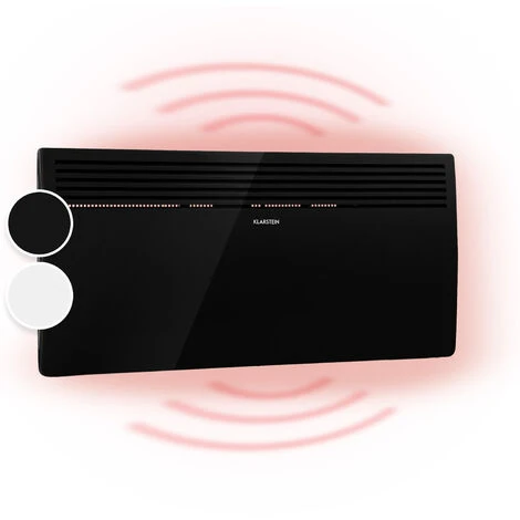 Klarstein Hot Spot Slimcurve Heater 80x40cm 40m² 2000W 5-40 ° C LED IP24 Black