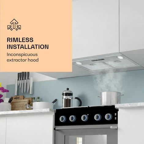 Klarstein Paolo Cooker Hood Built-in 72 Cm EEC: A 593 M³/h - Image 2