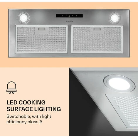 Klarstein Paolo Cooker Hood Built-in 72 Cm EEC: A 593 M³/h - Image 3