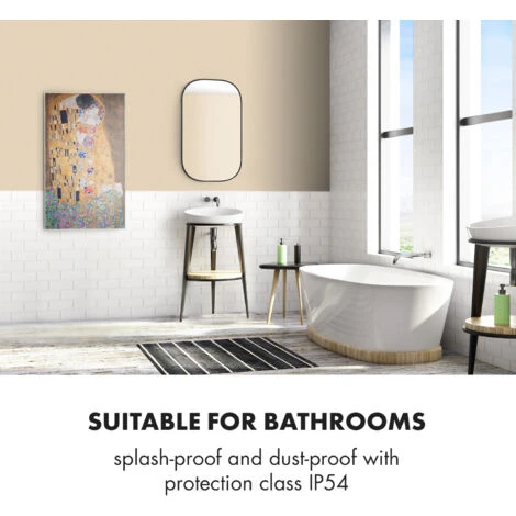 Klarstein Wonderwall Air Art Kiss Infrared Heater 101x60cm 600W Wall Installation Remote Control - Image 5