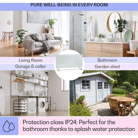 Klarstein Bornholm Smart Convection Heater 200 W WiFi LED Display Timer IP24 - Image 5