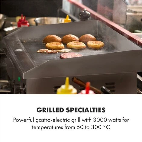 Klarstein Grillmeile 3000GR Pro Electric Grill 3000W 54.5x35cm Smooth / Ribbed - Image 2