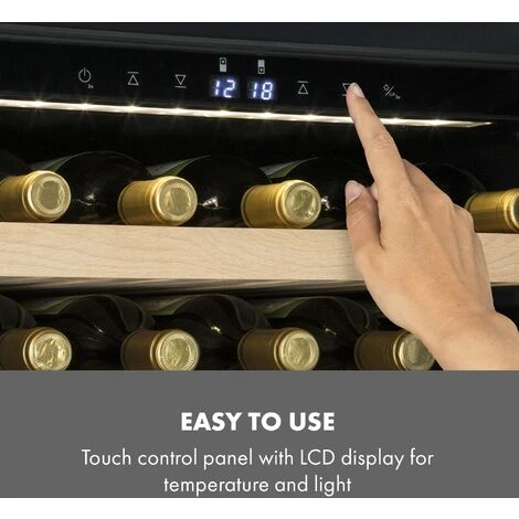 Klarstein Vinovilla 79 Built-In Duo Two-Zone Wine Fridge 190l 79 Bottles 3-Ply Glass Door - Image 5