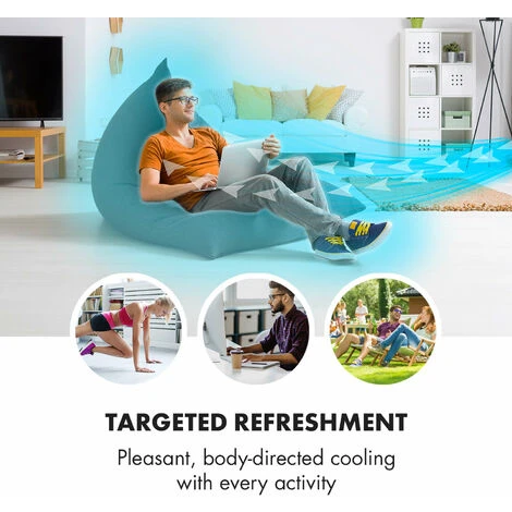 Klarstein Skyscraper Ice 4-in-1 Air Cooler Fan 210 M³/h 30 W Oscillation Mobile Remote Control - Image 4