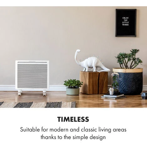 Klarstein Hot Spot Slimcurve Double Wave, 2-in-1 Heater, 1000W, Weekly Timer, Black - Image 3