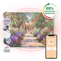 Klarstein Wonderwall Air Art Smart Infrared Heater 80x60cm 500W Garden Path