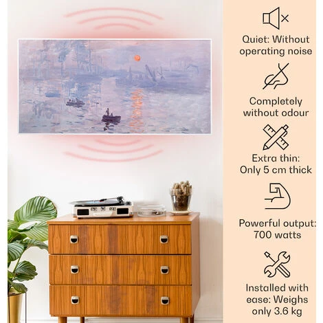 Klarstein Wonderwall Air Art Smart Infrared Heater 120x60cm 700W App Sunrise - Image 2