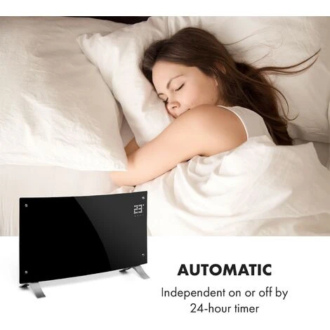 Klarstein Bornholm, Curved Smart, Convection Heater, 2000W, App Control, Black - Image 4