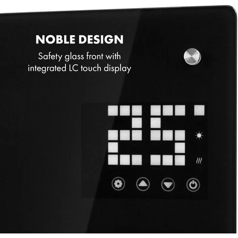 Klarstein Bornholm, Curved Smart, Convection Heater, 2000W, App Control, Black - Image 5