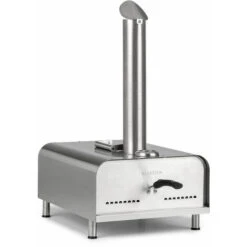 Klarstein Diavolo, Pizza Pellet Oven, Includes Pizza Stone, Thermometer, Stainless Steel