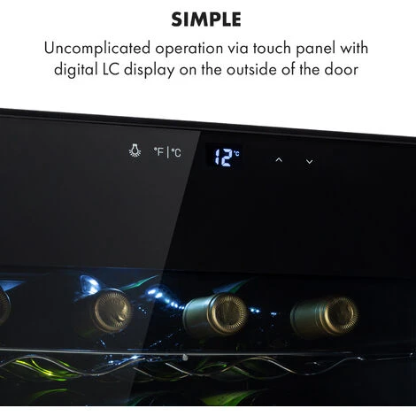 Klarstein Barolo 28 Uno, Wine Cooler, 70 Litres, 11-18 ° C, SingleZone - Image 4