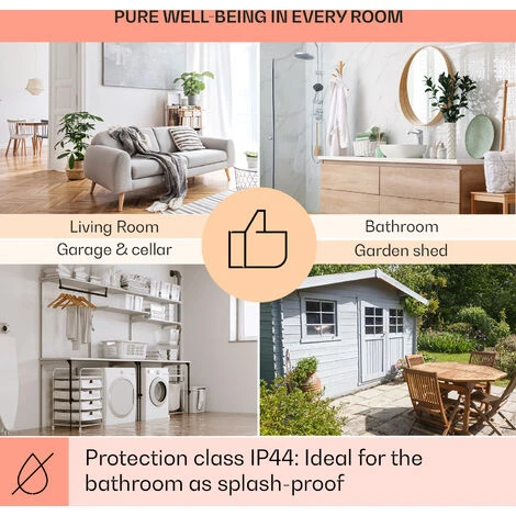 Klarstein Wonderwall Air Art Smart Infrared Heater 60x60cm 350W Mountains - Image 5