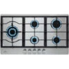 Klarstein Ignito Chef Edition 5 Zones Gas Hob 5 Burners Sabaf Burners Glass Ceramic