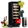Klarstein Vinovilla 20 Built-In Wine Fridge 50l / 20 Bottles Glass Door Stainless Steel